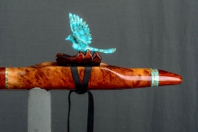 Red Mallee Burl Native American Flute, Minor, Mid F#-4, #L31I (10)